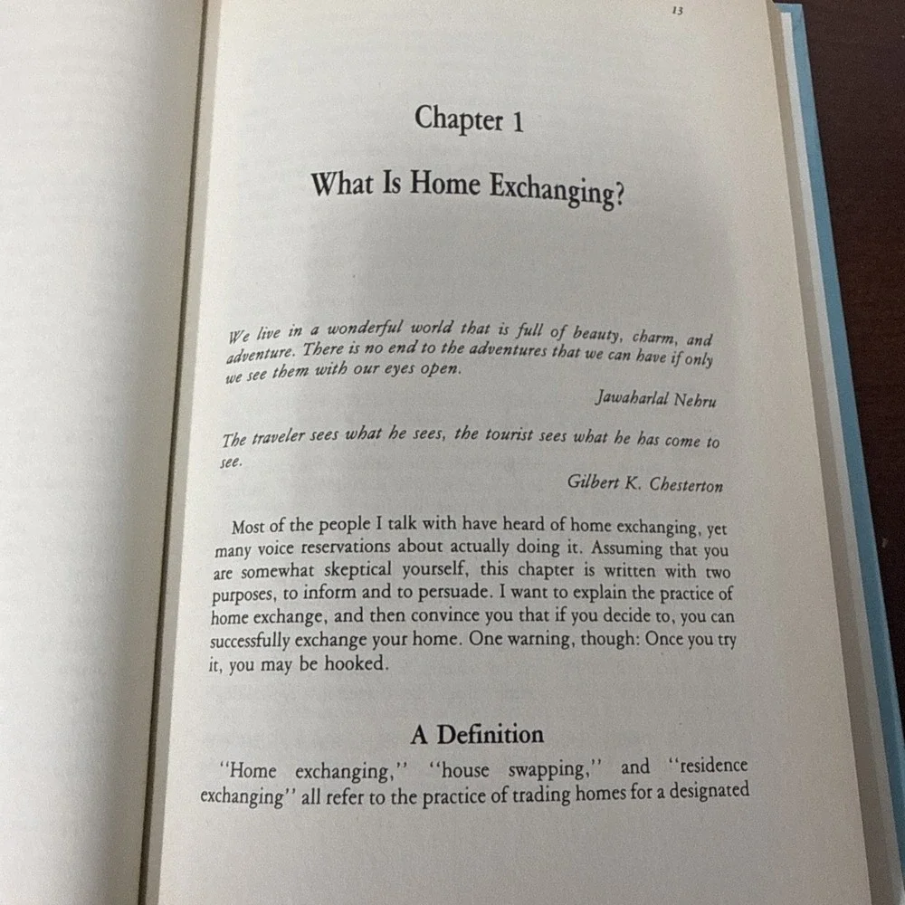 Home Exchanging-HC-Rare 1st Edition 1986-James Dearing